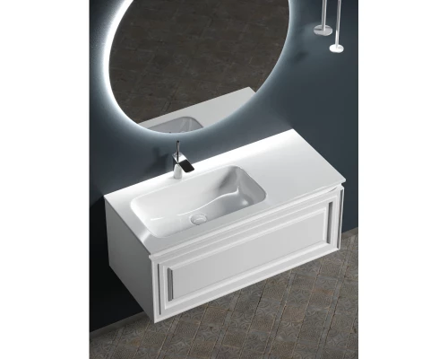 Тумба с раковиной белый матовый 101 см Sancos Very VR100LW + CN7014