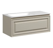 Тумба с раковиной бежевый матовый 101 см Sancos Very VR100LCE + CN7014