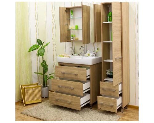 Пенал напольный швейцарский вяз R Sanflor Ларго H0000000025