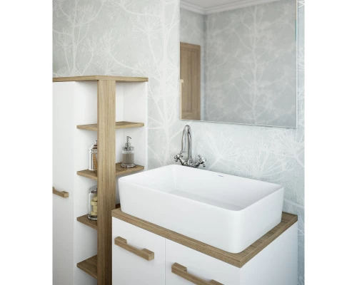 Зеркало 60x70 см белый матовый Sanflor Ингрид C0001914