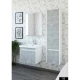 Зеркальный шкаф 57x72 см белый глянец R Sanflor Калипсо C03876
