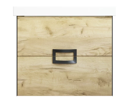 Тумба дуб крафт золотой/черный матовый 56,4 см Sanflor Выборг C16294