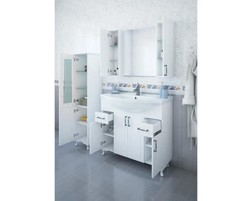 Тумба белый матовый 95,2 см Sanflor Глория C000005714