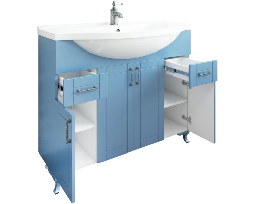 Тумба голубой матовый 95,2 см Sanflor Глория C000005715