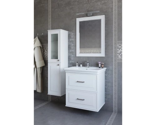 Пенал подвесной белый матовый L Sanflor Модена C04613