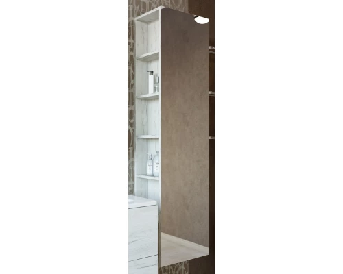 Пенал подвесной дуб крафт белый R Sanflor Чикаго C000005818