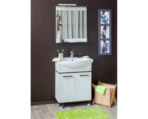 Зеркало 69,4x73,6 см венге/северное дерево светлое Sanflor Толедо H0000001262