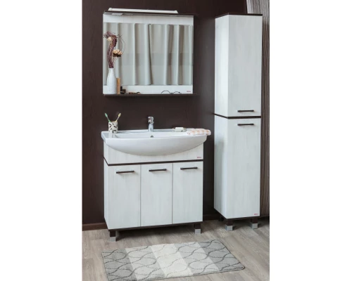 Пенал напольный венге/северное дерево светлое R Sanflor Толедо H0000001268