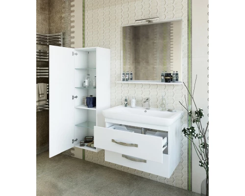 Пенал подвесной белый глянец L Sanflor Одри H0000000098