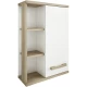 Шкаф подвесной белый матовый/вяз швейцарский Sanflor Ингрид C03688