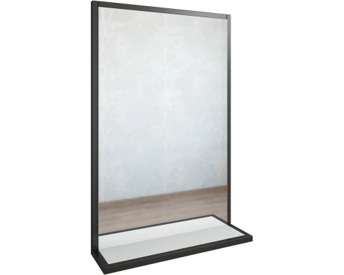 Зеркало 55,8x85 см белый матовый/черный Sanflor Норд C04717