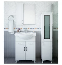 Комплект мебели белый матовый 66 см Sanflor Глория C04591 + 1.WH10.9.651 + C000005757