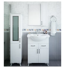 Комплект мебели белый матовый 66 см Sanflor Глория C04591 + 1.WH10.9.651 + C000005686