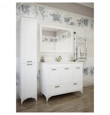 Комплект мебели белый матовый 106,5 см Sanflor Ванесса C0002145 + 4640021064740 + C0001121