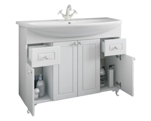 Комплект мебели белый матовый 106,5 см Sanflor Софи C02645 + 4620008197388 + C0002225