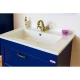 Тумба с раковиной индиго матовый 75 см Sanflor Ванесса C000005881 + 4640021062210