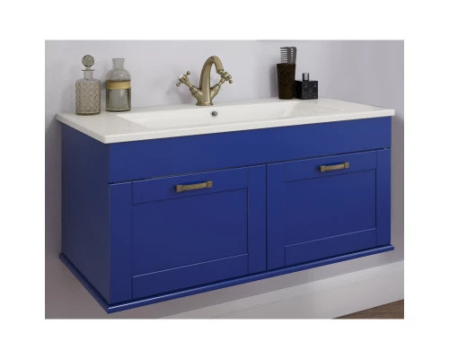 Тумба с раковиной индиго матовый 106,5 см Sanflor Ванесса C0002144 + 4640021064740