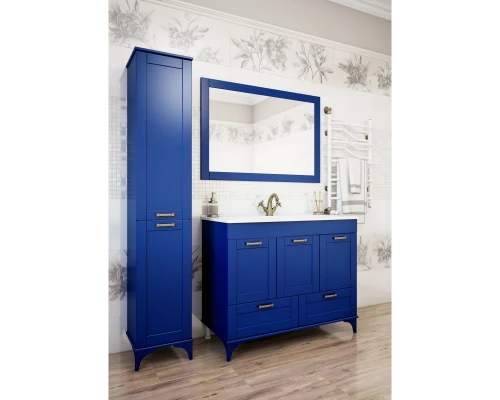 Комплект мебели индиго матовый 106,5 см Sanflor Ванесса C0002146 + 4640021064740 + C0002142