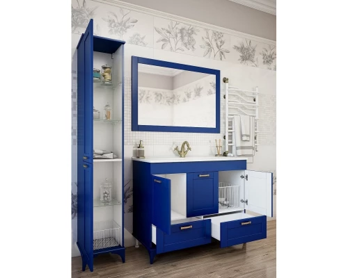 Комплект мебели индиго матовый 106,5 см Sanflor Ванесса C0002146 + 4640021064740 + C0002142