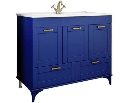 Комплект мебели индиго матовый 106,5 см Sanflor Ванесса C0002146 + 4640021064740 + C0002142