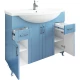 Тумба с раковиной голубой матовый 100,5 см Sanflor Глория C000005715 + 1.WH11.0.255
