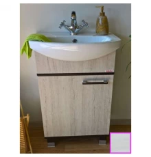 Тумба с раковиной венге/северное дерево светлое 50 см Sanflor Толедо H0000001283 + 4620008195766