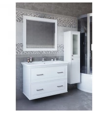 Комплект мебели белый матовый 105,8 см Sanflor Модена C04615 + 4640021067918 + C04611