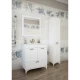 Комплект мебели белый матовый 75 см Sanflor Ванесса C000005882 + 4640021062210 + C000005878