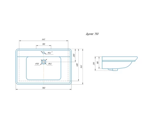 Комплект мебели белый матовый 76 см Sanflor Модена C04616 + 4630055550418 + C04612