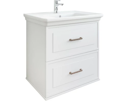 Комплект мебели белый матовый 76 см Sanflor Модена C04616 + 4630055550418 + C04612