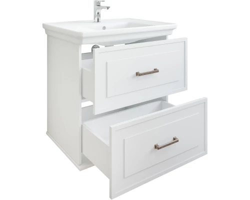 Комплект мебели белый матовый 76 см Sanflor Модена C04616 + 4630055550418 + C04612