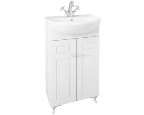 Комплект мебели белый матовый 50 см Sanflor Софи C0002221 + 4620008195766 + C02650