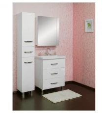 Комплект мебели белый глянец 70,5 см Sanflor Анкона C0000002170 + 4620008197746 + C0000002156