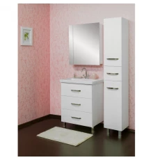 Комплект мебели белый глянец 70,5 см Sanflor Анкона C0000002170 + 4620008197746 + C0000002057