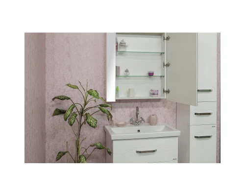 Комплект мебели белый глянец 70,5 см Sanflor Анкона C0000002170 + 4620008197746 + C0000002057