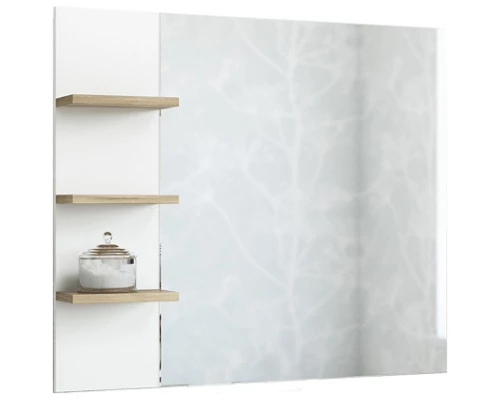 Комплект мебели белый матовый/вяз швейцарский 80 см Sanflor Ингрид C12474 + C000005875