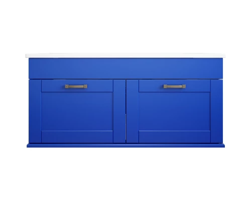 Комплект мебели индиго матовый 95 см Sanflor Ванесса C15330 + C15329