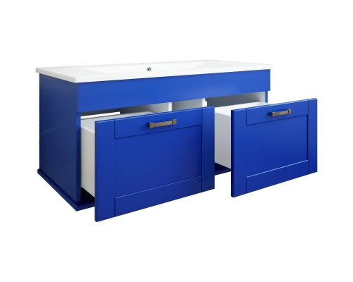 Комплект мебели индиго матовый 95 см Sanflor Ванесса C15330 + C15329