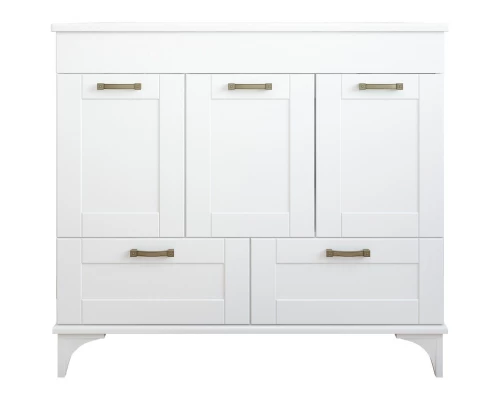 Комплект мебели белый матовый 95 см Sanflor Ванесса C15328 + C15326