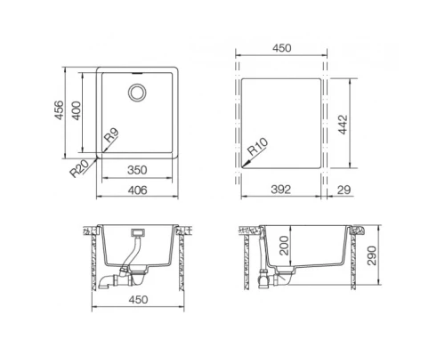Кухонная мойка Schock Brooklyn 45 саббиа 700881