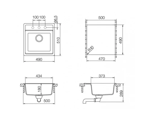 Кухонная мойка Schock Nemo 50 оникс 700336