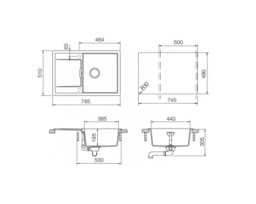 Кухонная мойка Schock Eton 50D бронза 700609