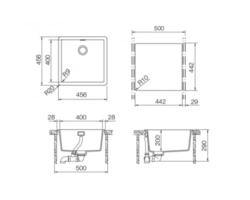 Кухонная мойка Schock Greenwich 50 магма 700903