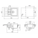 Кухонная мойка Schock Aster 60D саббиа 700762