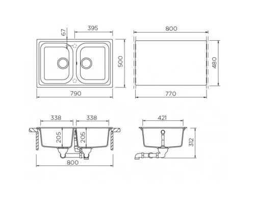 Кухонная мойка Schock Formhaus 80 альпина 700940