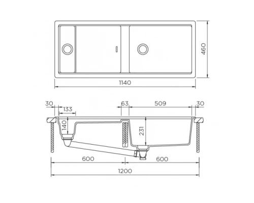 Кухонная мойка Schock Prepstation 120D магма 700970