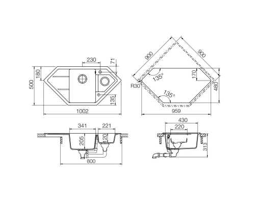 Кухонная мойка Schock Signus 90C магнолия 700844N