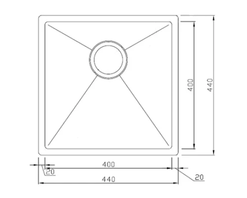 Кухонная мойка Seaman Eco Marino SME-440-Gold1.A