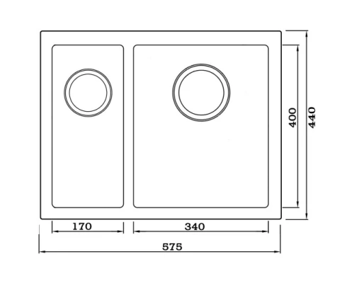 Кухонная мойка Seaman Eco Marino SME-575DL-Copper2.A