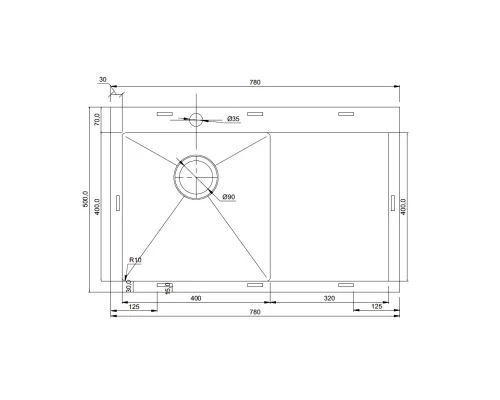 Кухонная мойка Seaman Eco Marino SMV-780R-Copper2.A